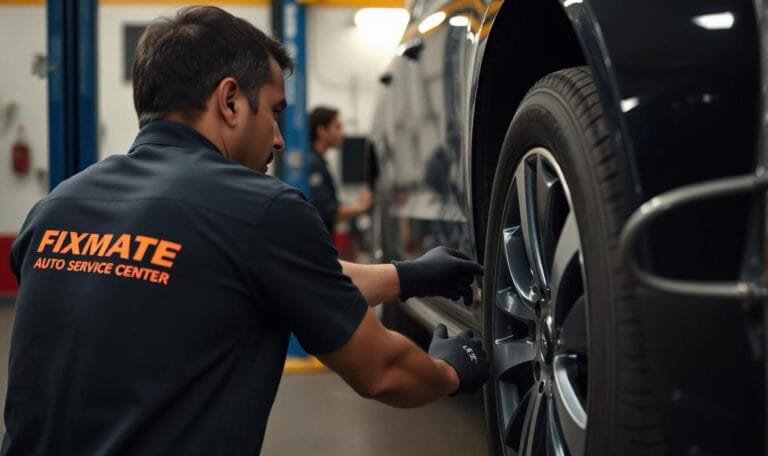 Flat Tire Use a spare tire, jack, and lug wrench to replace the flat tire. fixmate
